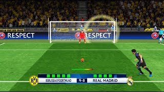 Borussia Dortmund vs Real Madrid | Penalty Shootout | PES 2017 Gameplay