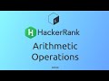 #9 Arithmetic Operations | HackerRank Linux Shell #shell #c #shellscripting  #hackerrank