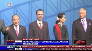 Pemimpin Negara-Negara Asia Tenggara Berfoto Bersama di KTT ASEAN-Australia