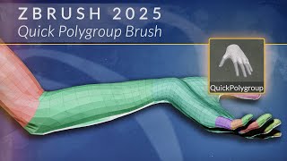 ZBrush 2025 Quick Polygroup Brush: Fast Polygroups + Advanced Techniques!