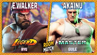 SF6 🔥 EndingWalker (RYU) vs AKAINU (GUILE) 🔥 SF6 High Level Match!