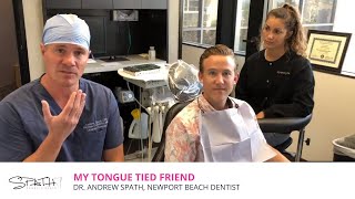 My Tongue Tied Friend | Lingual Frenectomy by Newport Beach Dentist Dr. Andrew Spath