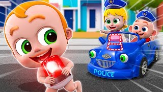 Baby Police Chase Little Thief 👮😍 | Super Police Car Song 🚔 | ✨NEW Nursery Rhymes For Kids