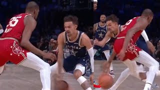 TRAE YOUNG MOCKS KD \u0026 LAUGHS AFTER TOYING WITH HIM WITH NUTMEG!