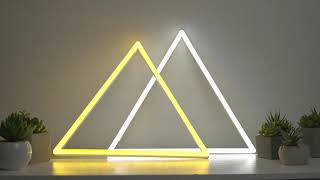 HiNeon Triangle Symbol Neon Light 13”x15“