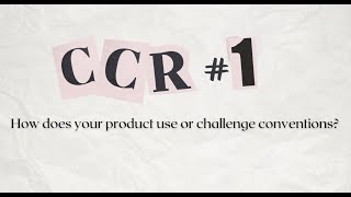 Creative Critical Reflection #1