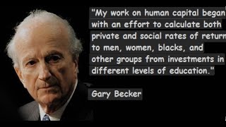 Gary Becker| American Economist|| Contribution In Field Of Economics| Early Life| Achievements|