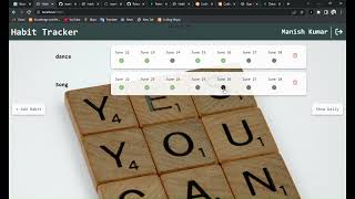Coding Ninja Skill Test|| Habit Tracker App||