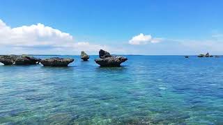 沖縄宮古島の離島　大神島からの風景