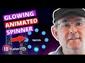 Elementor Glowing Animated Spinner With CTA On Hover 👈👈👈👈