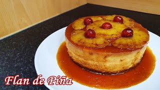 Como hacer FLAN DE PIÑA 🍍| Quesillo | Receta Casera ❤👩🏽‍🍳