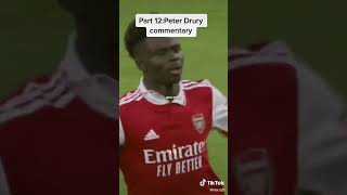 Peter drury comentery on Saka penalty vs Liverpool