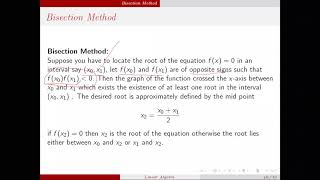 Bisection Method