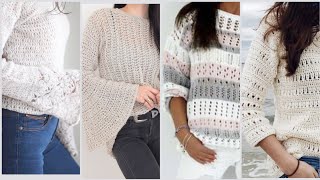 Crochet Gorgeous tops with full sleeves/Cozy crochet tops for upcoming winter #crochettops