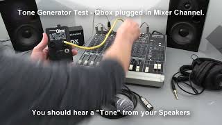 Basic Demonstration of the Whirlwind QBox Audio Tester