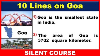 10 Lines on Goa In English | Few Lines on Goa | Few Sentences About Goa | Some Lines on Goa State