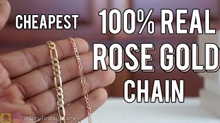 PAGODA JEWLRY unboxing 10k Rose Gold 18in Micro Chain