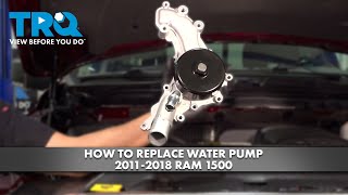 How to Replace Water Pump 2011-2018 Ram 1500