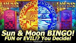 Fun or Evil? You Decide! NEW Cashman Double Bingo Sun \u0026 Moon Slot Machine at Soboba Casino!