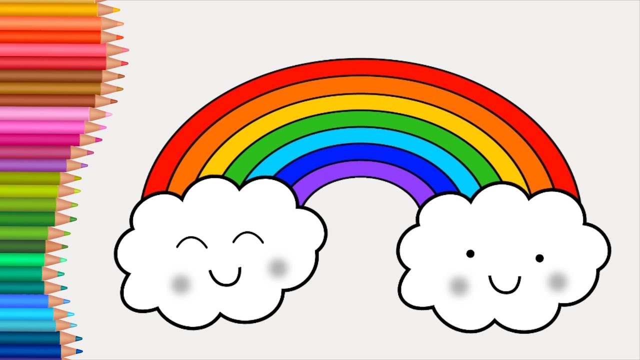 How To Draw Cute Rainbow Easy Simple Step By Step Kiro Castel