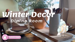 Cozy Dinning Room Winter Decor Ideas