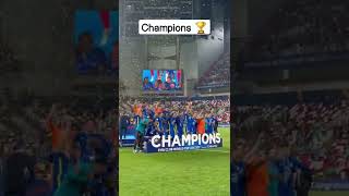 Chelsea celebration after winning the club world cup. #cfcfans #clubwc #chelsea