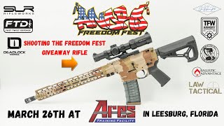 Shooting The Andro Freedom Fest GIVEAWAY  || Andro Corp Industries || Custom AR-15 BUILD