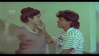 Heroine Slaps Shivarajkumar Comedy Scene | Ade Raga Ade Hadu Kannada Movie