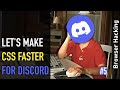Browser hacking: CSS engine optimizations to improve awful responsiveness on Discord