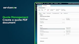 Quote Management | Create a quote PDF document