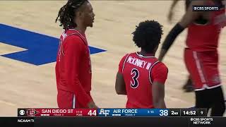 SDSU MEN'S HOOPS HIGHLIGHTS: AZTECS 77, AIR FORCE 76 (OT)