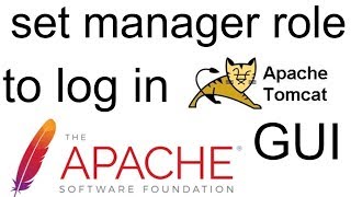 Setting Tomcat manager role to login into GUI