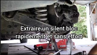 Extraire un silent-bloc rapidement et sans effort (sans presse) et le remplacer