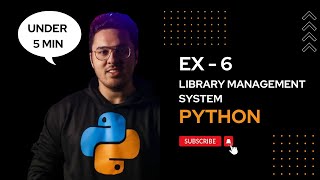 Exercise 6 - Library Management System in Python | Source Code | Explanation | English | Day #64