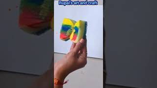 sponge painting butterfly 🦋 #shorts #viral #trending #shortsfeed #youtubeshorts #shorts