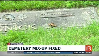 Cemetery mixup fixed