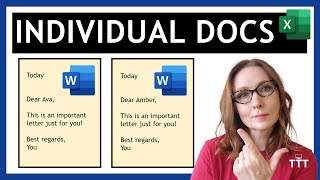 Mail Merge to Separate Word Documents Automatically (No Add-ins Required!)