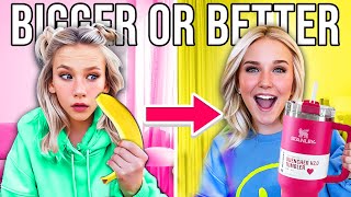 A GAME OF BiGGER OR BETTER! | We TURNED THIS INTO...