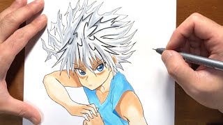 HUNTER×HUNTER キルア＝ゾルディック　Killua Zoldyck 描いてみた　drawing