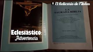 Libro del Eclesiástico, Advertencia y Prólogo