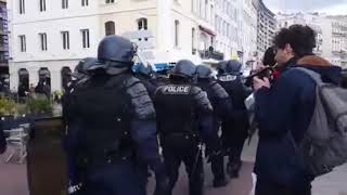 French Man trolling cops with imperial march