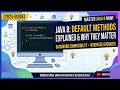 Default Methods in Java 8 Explained | Why & How to Use (With Example 2025)