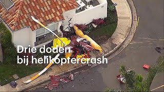 Helikopter stort neer op huis: 'Overal rook en brokstukken' - RTL NIEUWS