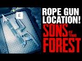 SONS OF THE FOREST | How To Get The Rope Gun | Grappling Gun Location