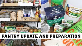 Pantry update + preparing and stocking up for the next few months | GroundedHavenHomestead