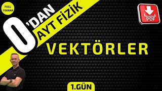 VEKTÖRLER 0'DAN AYT FİZİK KONU ANLATIMI VE SORU ÇÖZÜMÜ| AYT FİZİK ÇEKAP KAMPI VEKTÖRLER