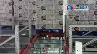 Four Way Radio Shuttle Racking ASRS Pallet Runner Rack  4 Way Radio Shuttle Racking