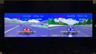 [アーケード基板]バーチャレーシング Virtua Racing [SEGA／MODEL1]の起動→デモ画面→テストスタート→TESTモード内でのLINK ID変更 2025年1月1日