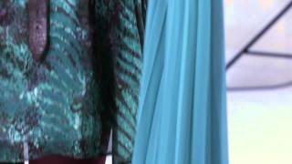 Blue 1970's halter dress video review (LFJTM)