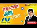 Read JSON data from JSON file in Windows Forms